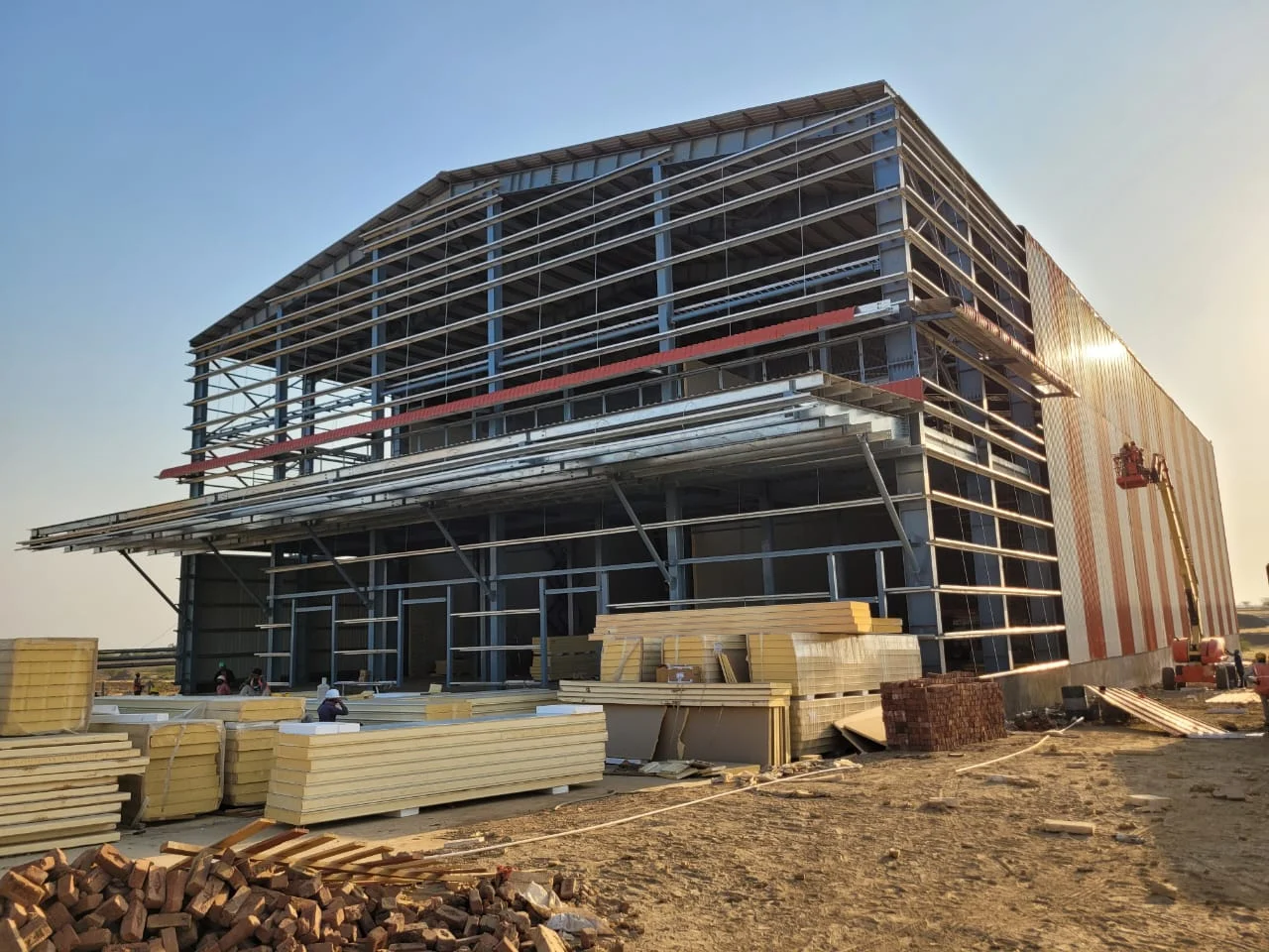 Mega Frozen Storage building during construction